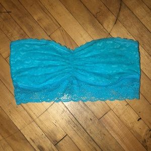 Blue lace bralette
